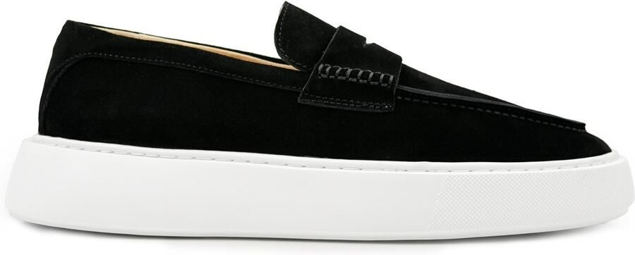 DUTCH'D Loafers Instapper Zwart Luxe Sportief Suede leer Atmos ERA