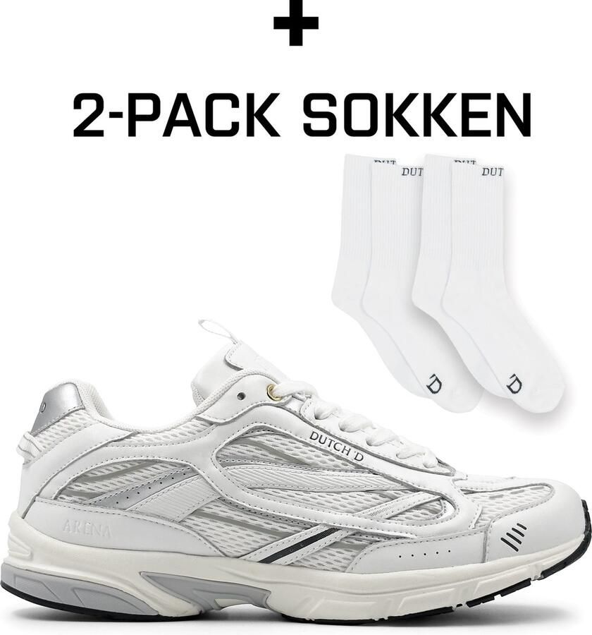 Dutch'D Sneakers laag 'Arena (Size runs small order one size up)' offwhite