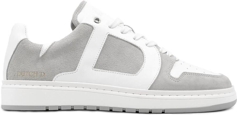 DUTCH'D Sneaker Wit Grijs Sportief Leer Stijl Rune