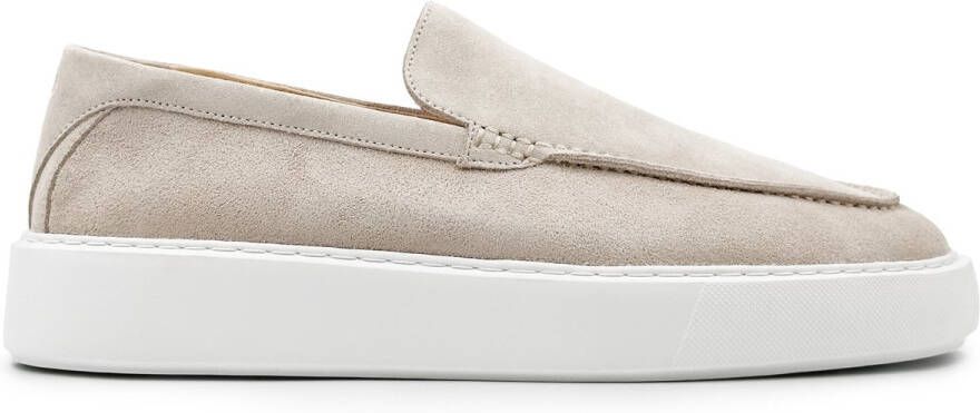 DUTCH'D Loafer Instapper Zand Beige Luxe Sportief Suede leer Atmos