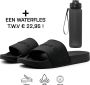 DUTCH'D Rubberen slipper + GRATIS 2 paar Sport Sokken t.w.v € 13 95 Sloffen Logo slides zwart anti slip badslippers Comfortabel Dubbele maten Nederlands merk unisex Slipper - Thumbnail 12