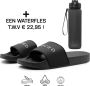 DUTCH'D Rubberen slipper + Gratis koffie thee mok TWV € 14 95 Tijdelijk! zwart wit anti slip Comfortabel Dubbele maten unisex Heren Badslippers Slippers Badslippers - Thumbnail 4