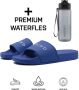 DUTCH'D Rubberen slipper + Gratis koffie thee mok TWV € 14 95 Tijdelijk! Blauw anti slip Comfortabel Dubbele maten unisex Heren Badslipper Slippers Badslippers - Thumbnail 1