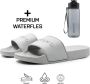 DUTCH'D Rubberen slipper + Gratis koffie thee mok TWV € 14 95 Tijdelijk! Grijs anti slip Comfortabel Dubbele maten unisex Heren Badslippers Slippers Badslippers - Thumbnail 4
