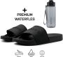 DUTCH'D Rubberen slipper + GRATIS 2 paar Sport Sokken t.w.v € 13 95 Sloffen Logo slides zwart anti slip badslippers Comfortabel Dubbele maten Nederlands merk unisex Slipper - Thumbnail 15