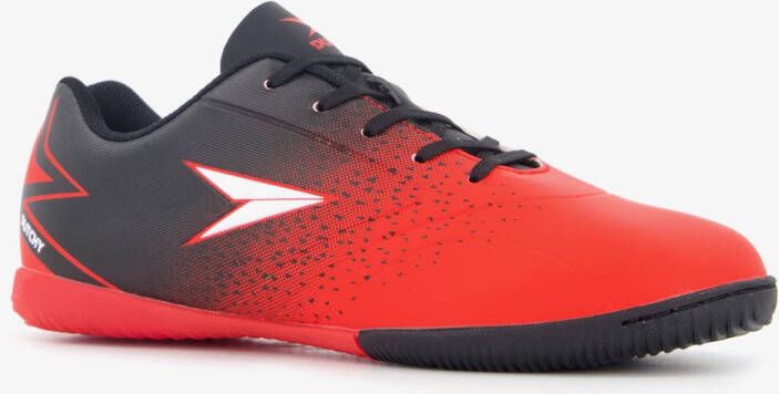Dutchy Cross IC kinder zaalschoenen zwart rood Gymschoenen Uitneembare zool