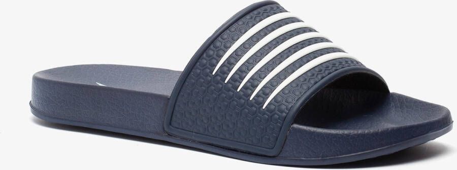 Dutchy dames badslippers blauw