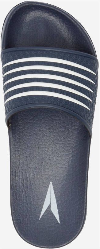 Dutchy dames badslippers blauw wit