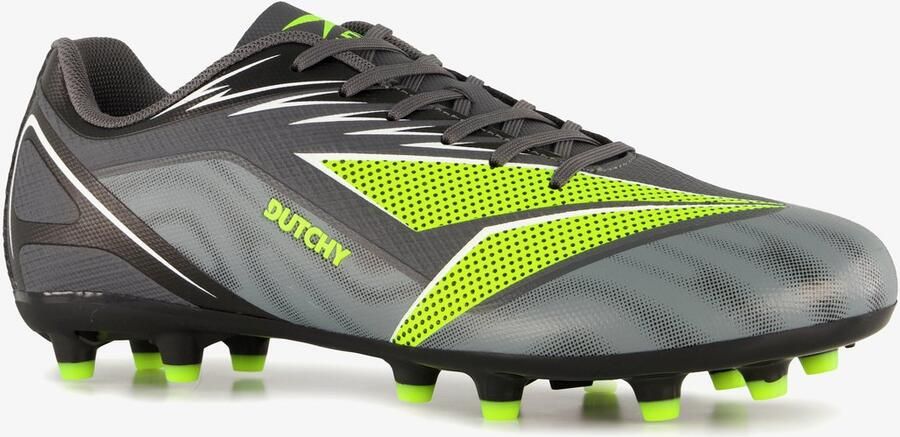 Dutchy FG heren voetbalschoenen grijs groen Uitneembare zool