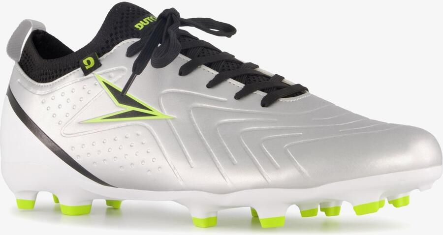Dutchy FG heren voetbalschoenen zilver zwart Uitneembare zool