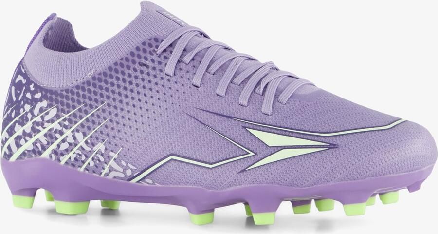 Dutchy FG kinder voetbalschoenen paars groen Uitneembare zool