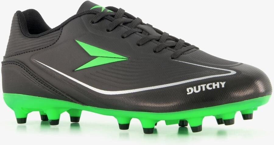 Dutchy FG kinder voetbalschoenen zwart groen Uitneembare zool