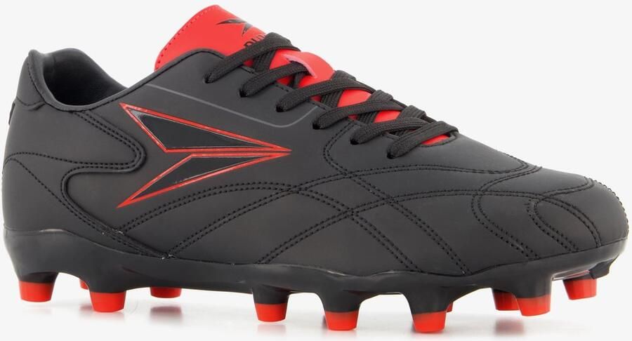 Dutchy FG kinder voetbalschoenen zwart rood Uitneembare zool