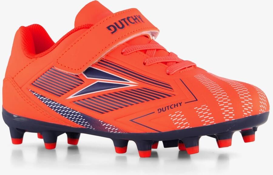 Dutchy Flow FG kinder voetbalschoenen oranje Uitneembare zool