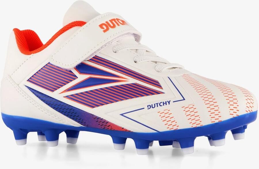 Dutchy Flow FG kinder voetbalschoenen wit Uitneembare zool