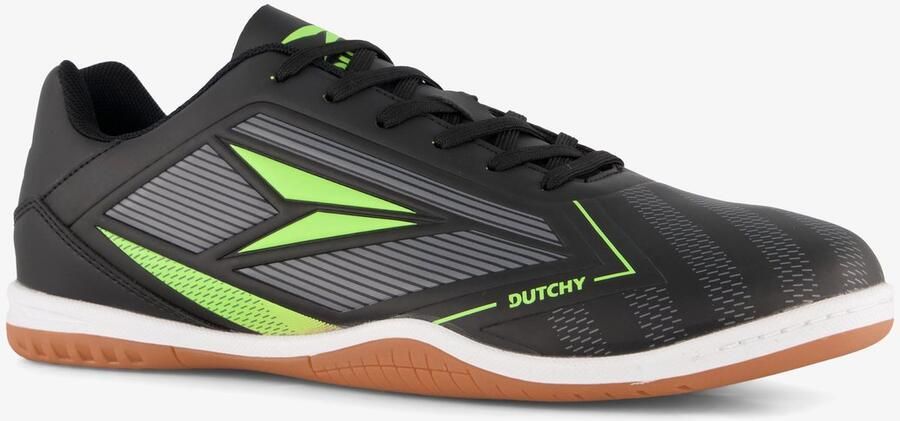 Dutchy Flow IC heren zaalschoenen zwart groen Uitneembare zool