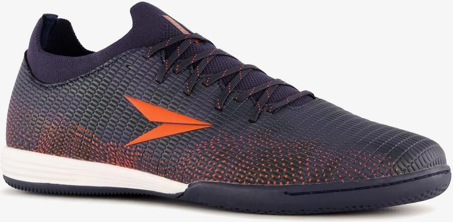 Dutchy IC heren voetbalschoenen blauw oranje Uitneembare zool