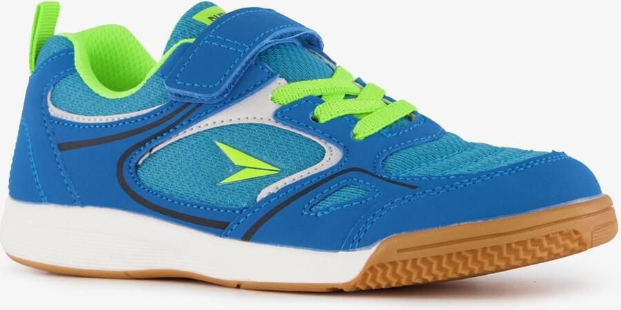 Dutchy Rebound kinder zaalschoenen blauw groen Gymschoenen Uitneembare zool