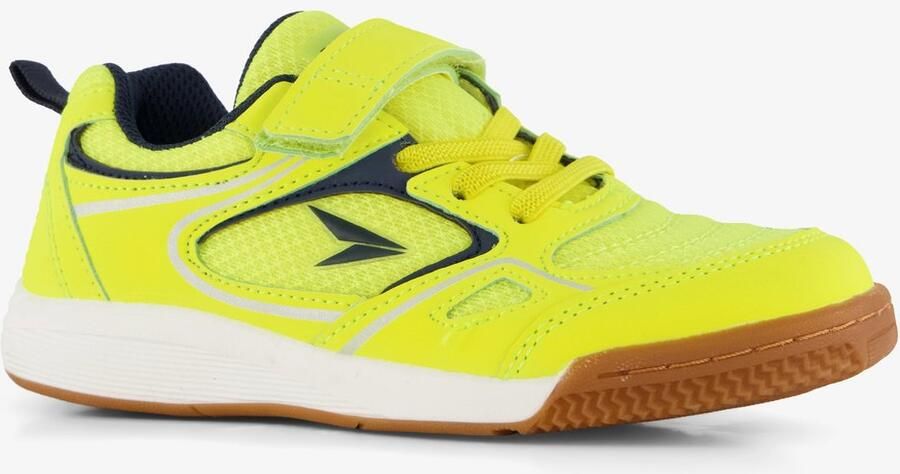 Dutchy Rebound kinder zaalschoenen IC neon geel Gymschoenen Uitneembare zool