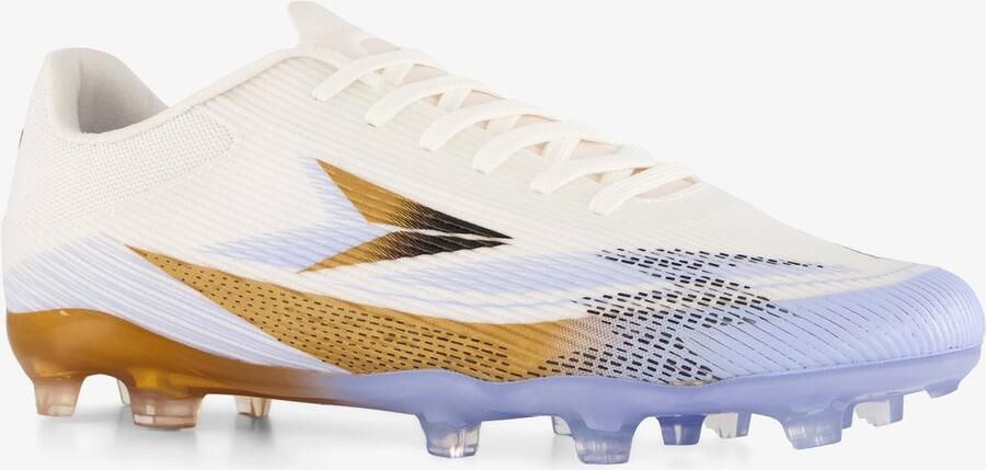 Dutchy Ultimate heren voetbalschoenen FG wit goud Uitneembare zool