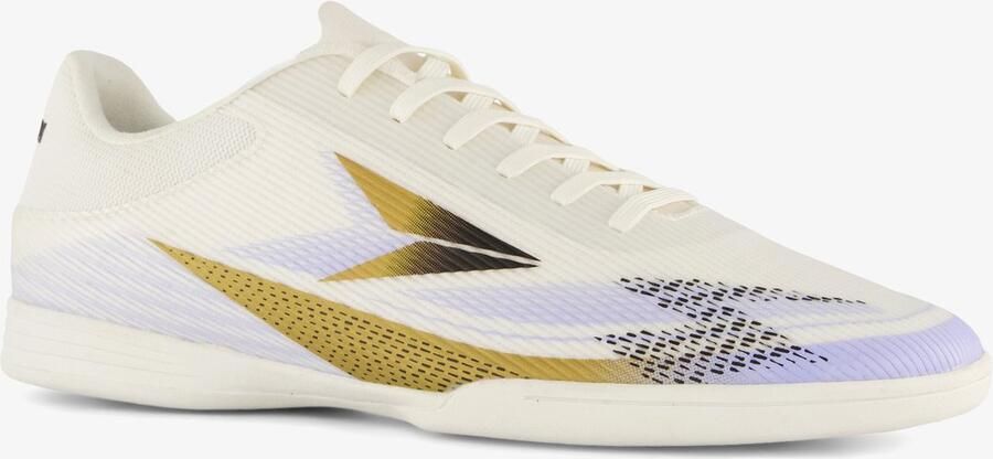 Dutchy Ultimate heren zaalvoetbalschoenen IC wit goud Uitneembare zool