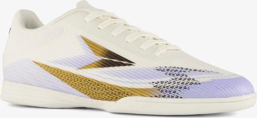 Dutchy Ultimate kinder zaalvoetbalschoen IC wit goud Uitneembare zool