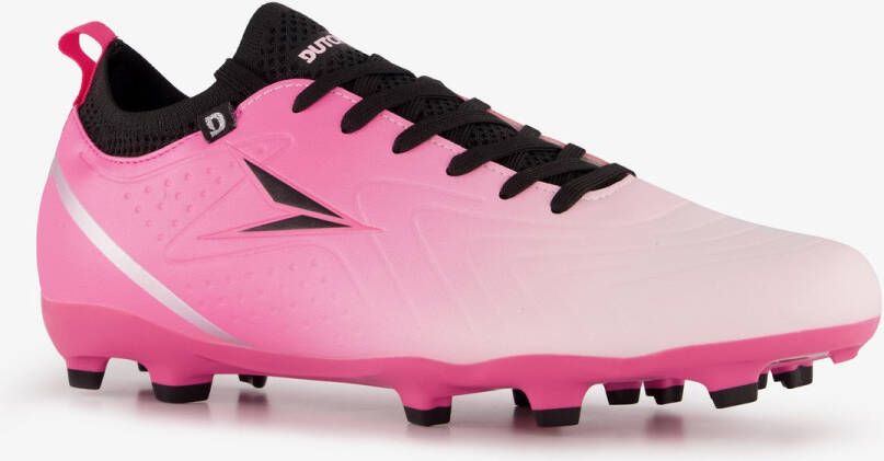 Dutchy FG heren voetbalschoenen roze zwart Uitneembare zool
