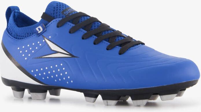 Dutchy FG kinder voetbalschoenen blauw wit Uitneembare zool