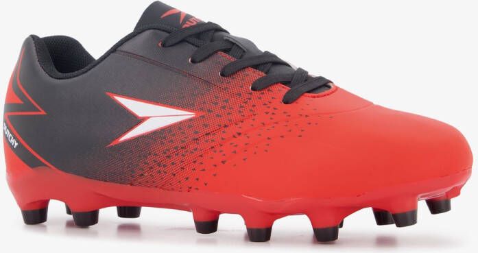Dutchy FG kinder voetbalschoenen zwart rood Uitneembare zool