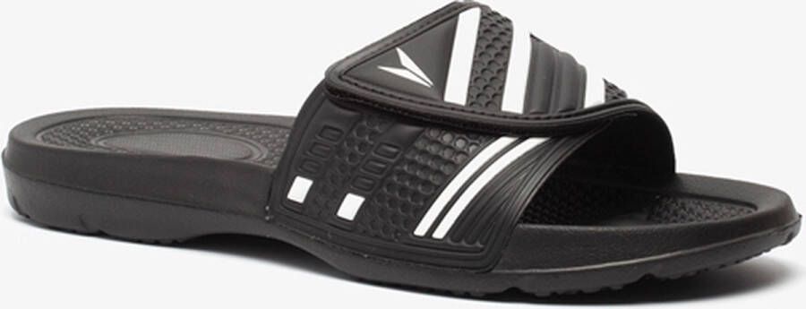 Dutchy heren badslippers met klittenband Zwart - Foto 3