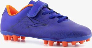 Dutchy Stripe kinder voetbalschoenen FG MG Blauw Uitneembare zool