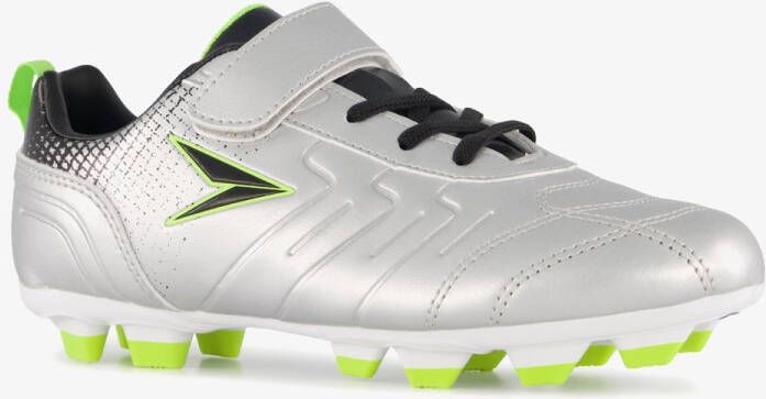Dutchy Top-Spin kinder voetbalschoenen zilver Uitneembare zool