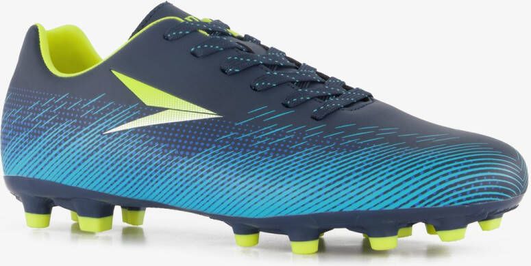 Dutchy Vision FG heren voetbalschoenen blauw geel Uitneembare zool