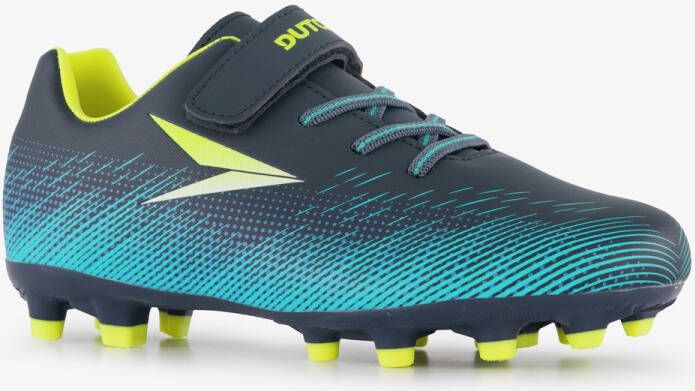 Dutchy Vision FG kinder voetbalschoenen blauw geel Uitneembare zool
