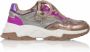 Dwrs Dames Sneakers Chester Steel Fuchsia Multi - Thumbnail 3