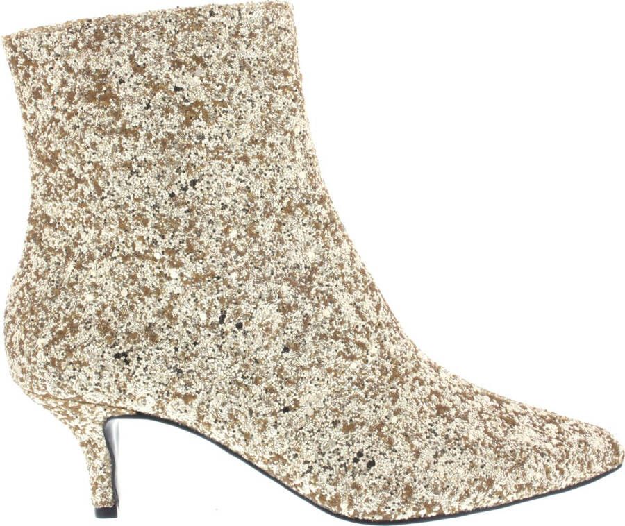 Dwrs Dames Enkellaars Lugo Glitter Champagne Goud