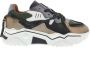 Dwrs Dames Sneakers Jupiter Army smoke Donker Groen - Thumbnail 1