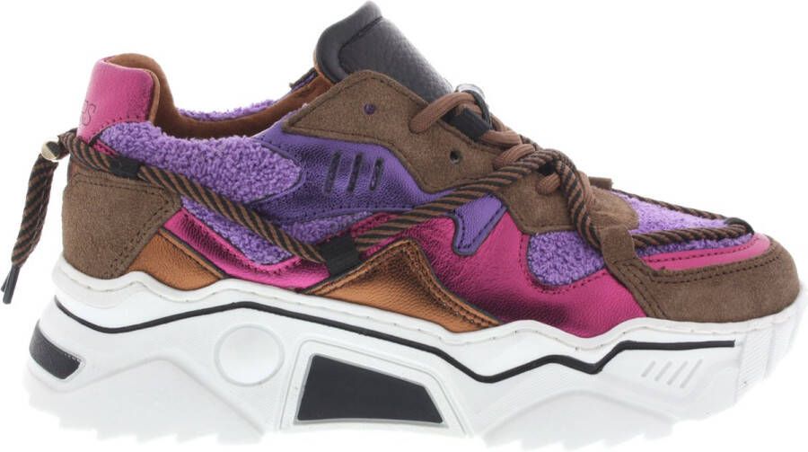 Dwrs Dames Sneakers Jupiter Purple brown Paars