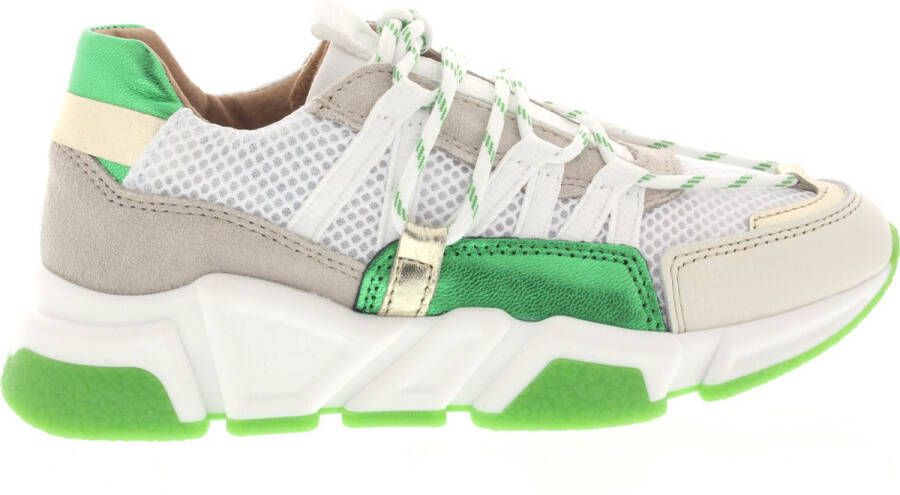 Dwrs Dames Sneakers Los Angeles White green Wit