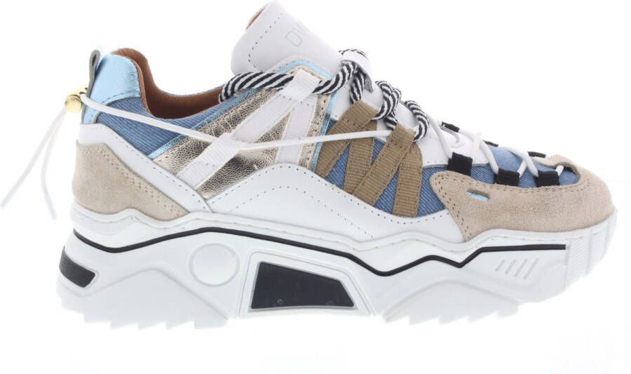Dwrs Dames Sneakers Orion Denim Sand jeans Zand