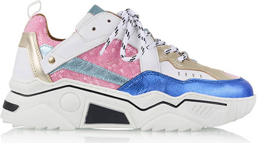 DWRS LABEL DWRS PLUTO sequins Pink Blue Dames Sneaker J5217