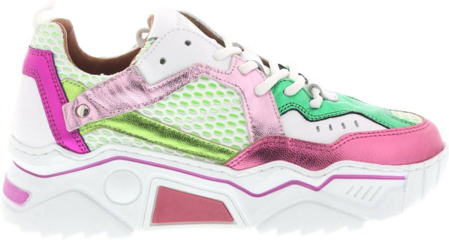 DWRS LABEL DWRS PLUTO Pink Green Dames Sneaker J5217 - Foto 2
