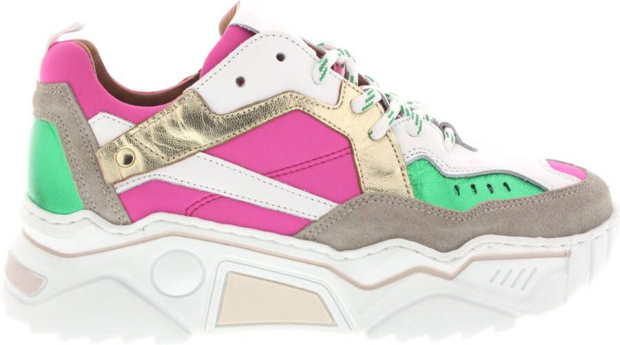 DWRS label Pluto J5217-16 white pink green Multi