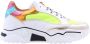 Dwrs Dames Sneakers VENUS Neon White Neon Yellow - Thumbnail 1