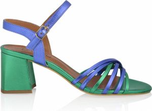 Dwrs Sandalen met hoge hakken Blauw Dames