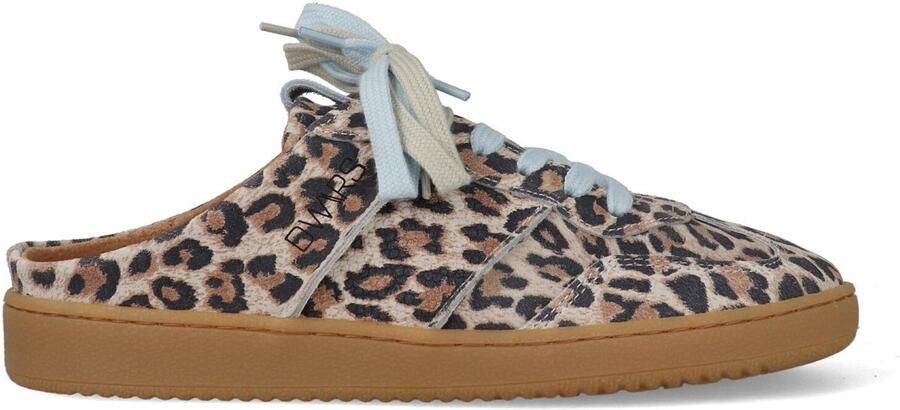DWRS Nome Leopard Instappers Sneakers B11850-01-8368 Beige Blauw