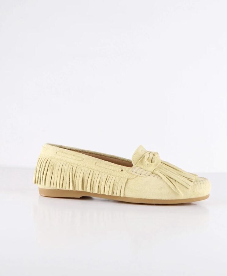 Dwrs Parral Loafers Suede Geel