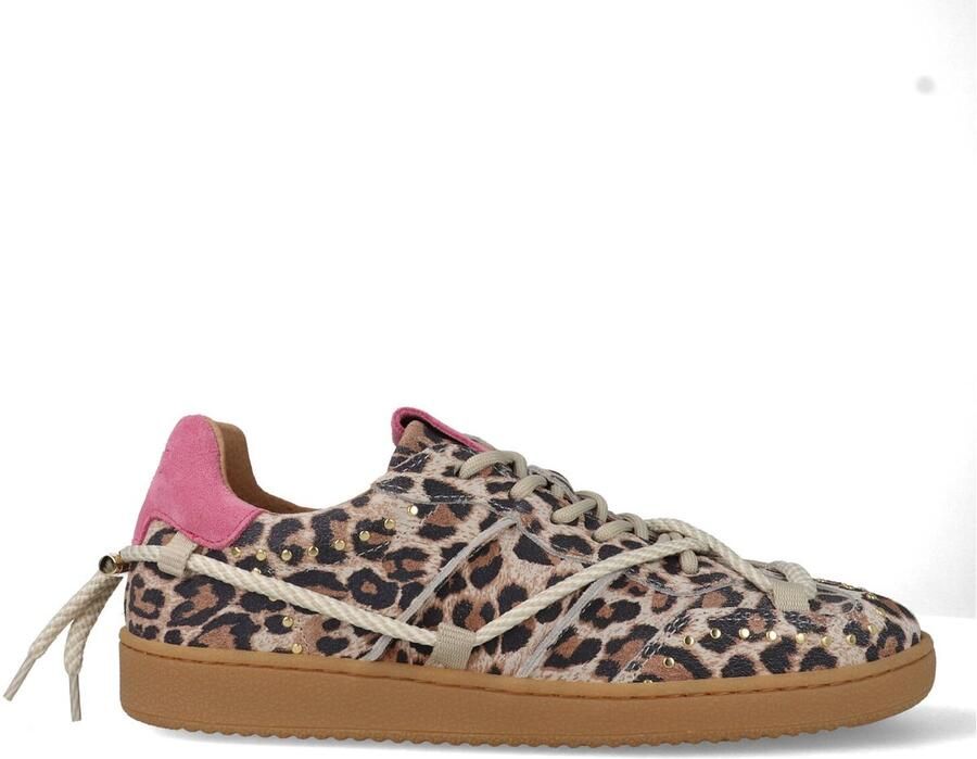 DWRS Poona Studs Leopard B11928-02-8628 Beige Roze