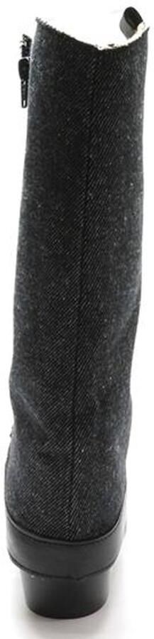 DWRS label Shetland denim black Zwart