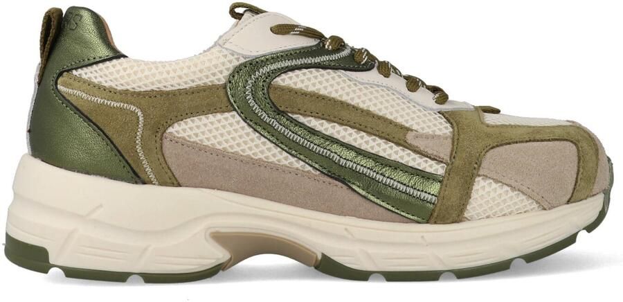 Dwrs Sneakers Neya Olijf Groen Off White